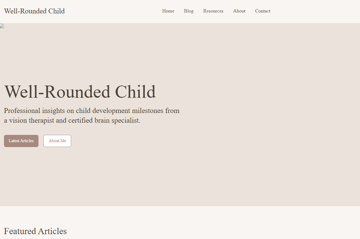 Well Rounded Development Kids Home | The Well-Rounded Child